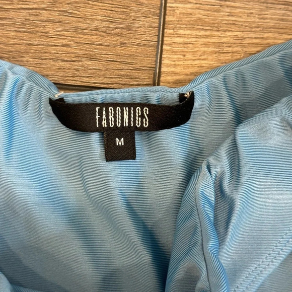 NWT Women Blue Ruched Spaghetti Strap Bikini Set - Picture 5 of 10